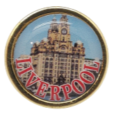 Load image into Gallery viewer, Liverpool Liver Building Pin Badge