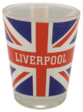 Transparent Liverpool Union Jack Shot Glass