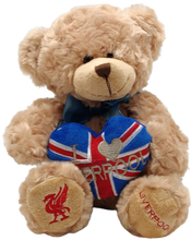 Load image into Gallery viewer, I Love Liverpool Blue Soft Toy Teddy Medium Size