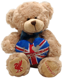 I Love Liverpool Blue Soft Toy Teddy Medium Size