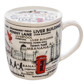 Liverpool Ceramic Mug and Coaster Set