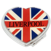 Liverpool UJ Heart Shape Cosmetic Mirror