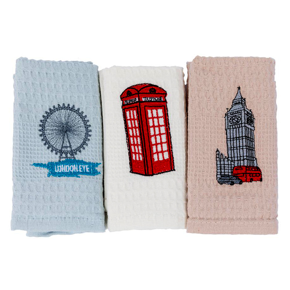 London Iconic Tea Towel Set of 3