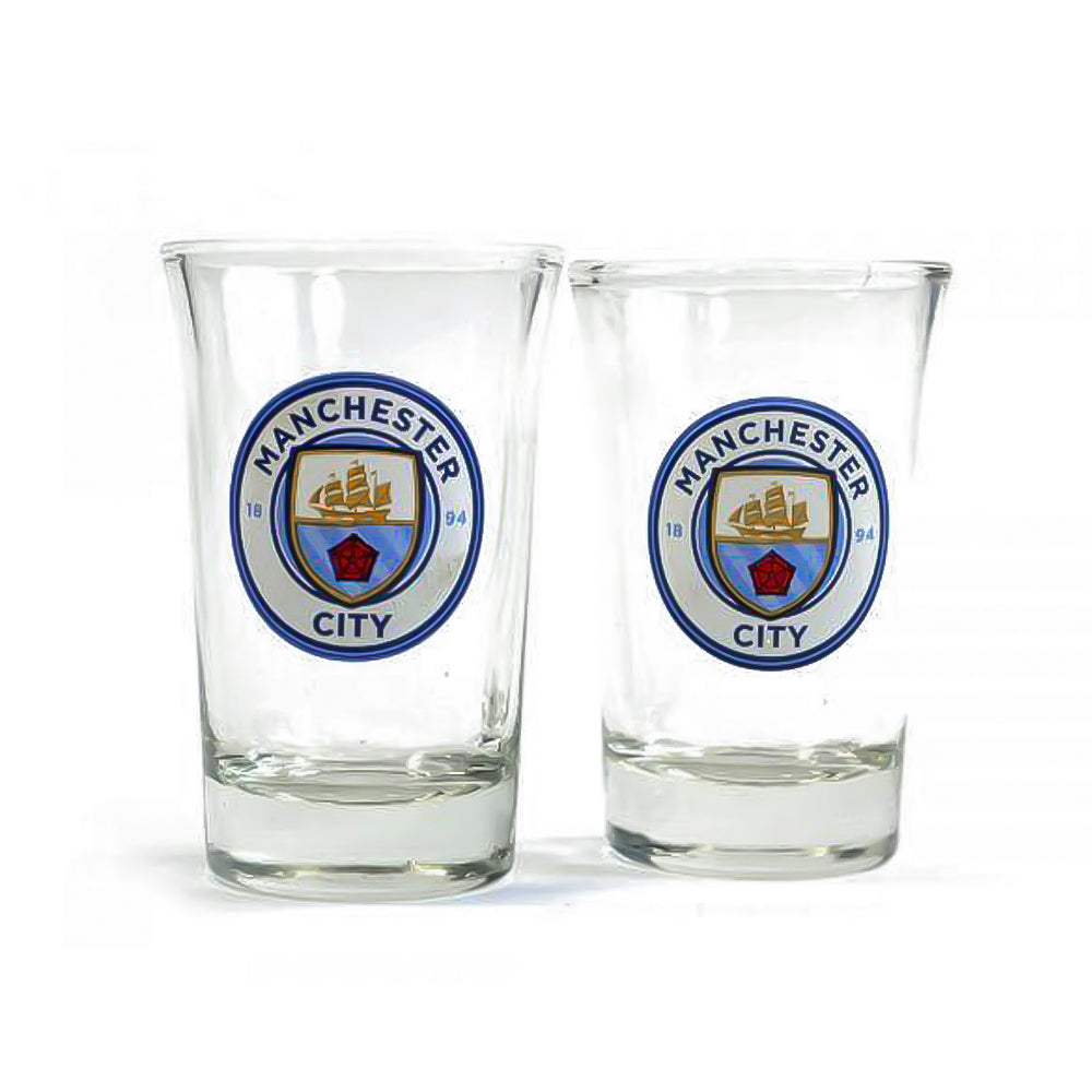 Manchester City Two Pack Shot Glasses