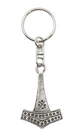 Pewter keyring Thor Hammer