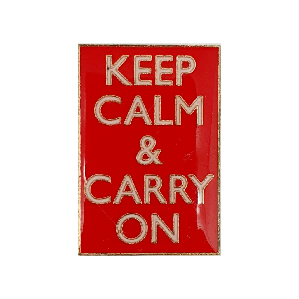 Pin Badge Keep Calm Carry on