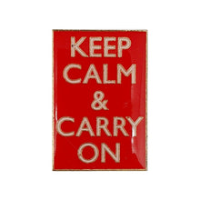 Load image into Gallery viewer, Pin Badge Keep Calm Carry on