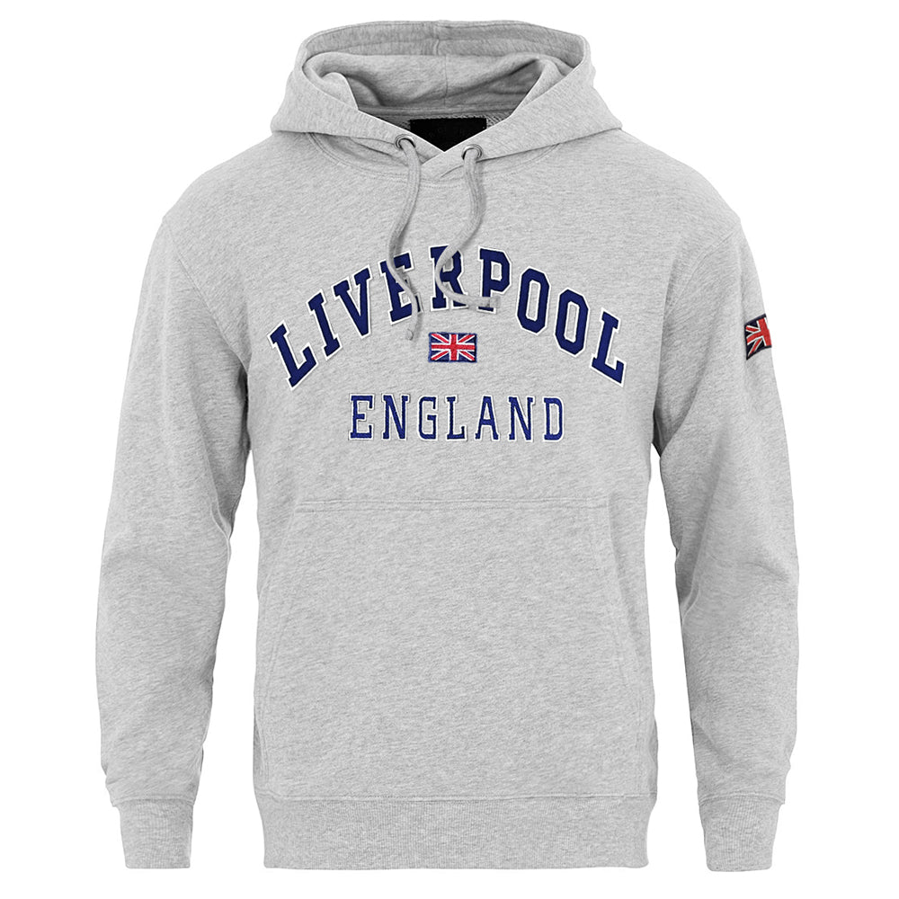 Sweatshirt Liverpool England Grey-Navy Pullover Adult