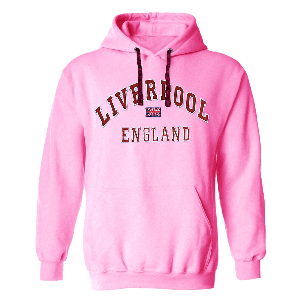 Sweatshirt Liverpool England Pink Maroon Pullover Youth