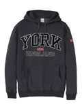 Sweatshirt York England Charcoal-Black Pullover Adult