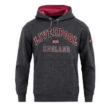 Load image into Gallery viewer, Sweatshirt Liverpool England Navy Melange Pink Pullover Youth