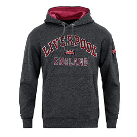 Sweatshirt Liverpool England Navy Melange Pink Pullover Youth