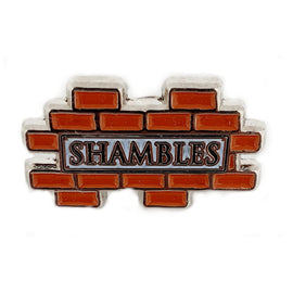 Pin Badge Shambles Street sign