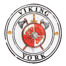 Resin Magnet Viking Round