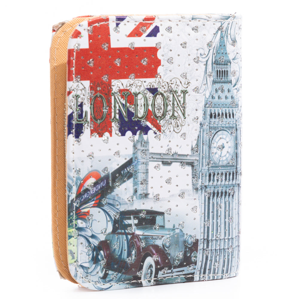 Glittered Mini London Wallet