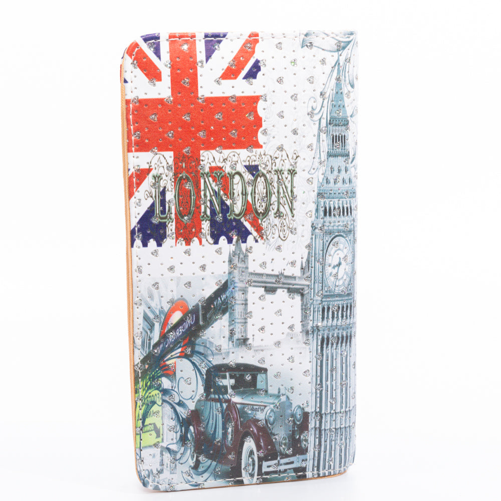 Glittered London Wallet - London bag