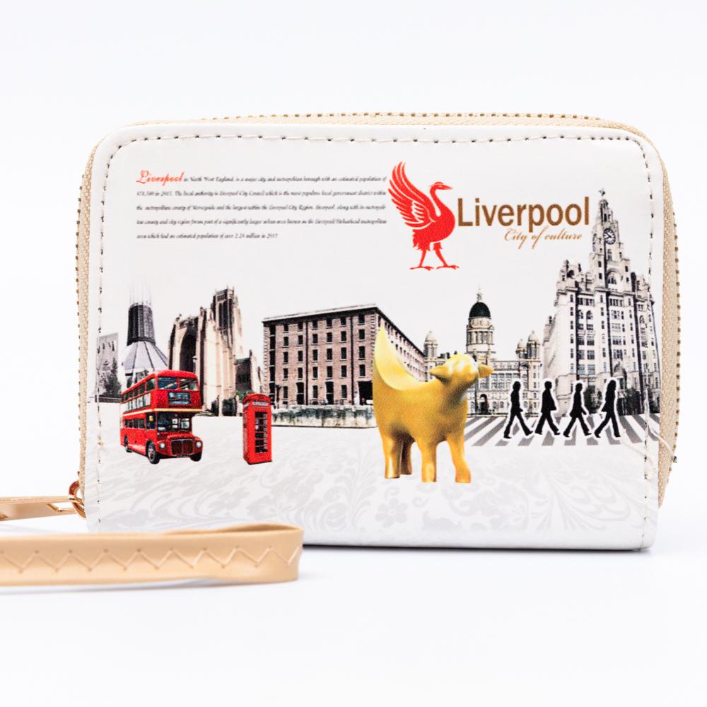 Liverpool Scene Ladies Wallet Creamy