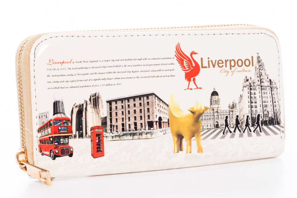 Liverpool Scene Ladies Wallet Creamy