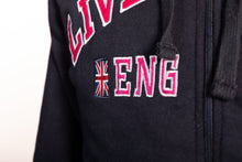 Load image into Gallery viewer, Sweatshirt Liverpool England Navy-Pink Zipper Youth - britishsouvenirs
