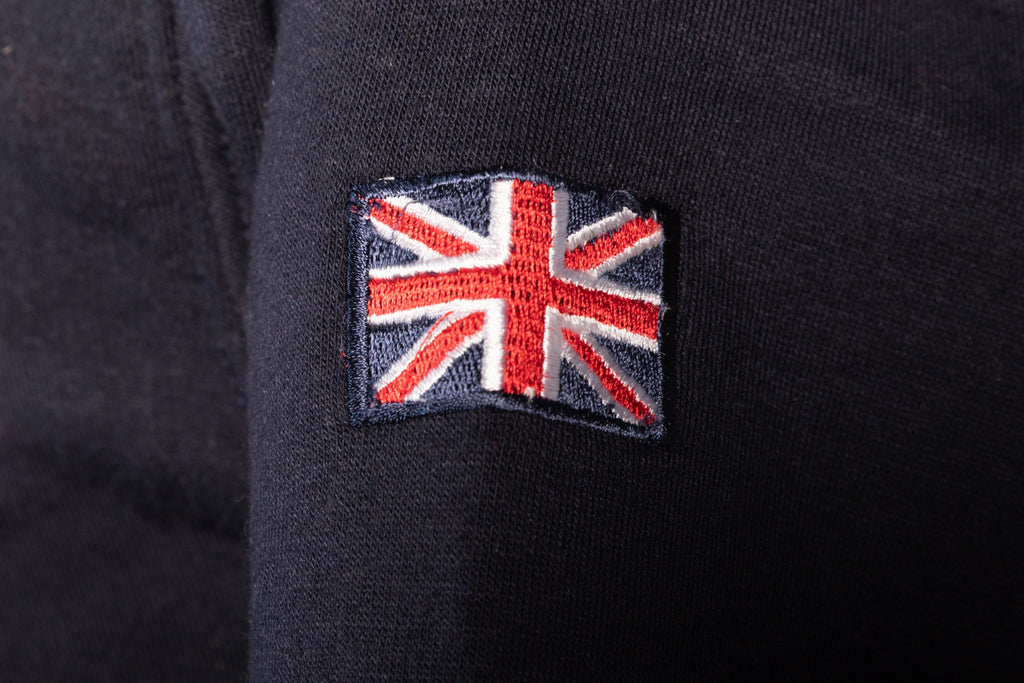Sweatshirt Liverpool England Navy-Pink Zipper Youth - britishsouvenirs