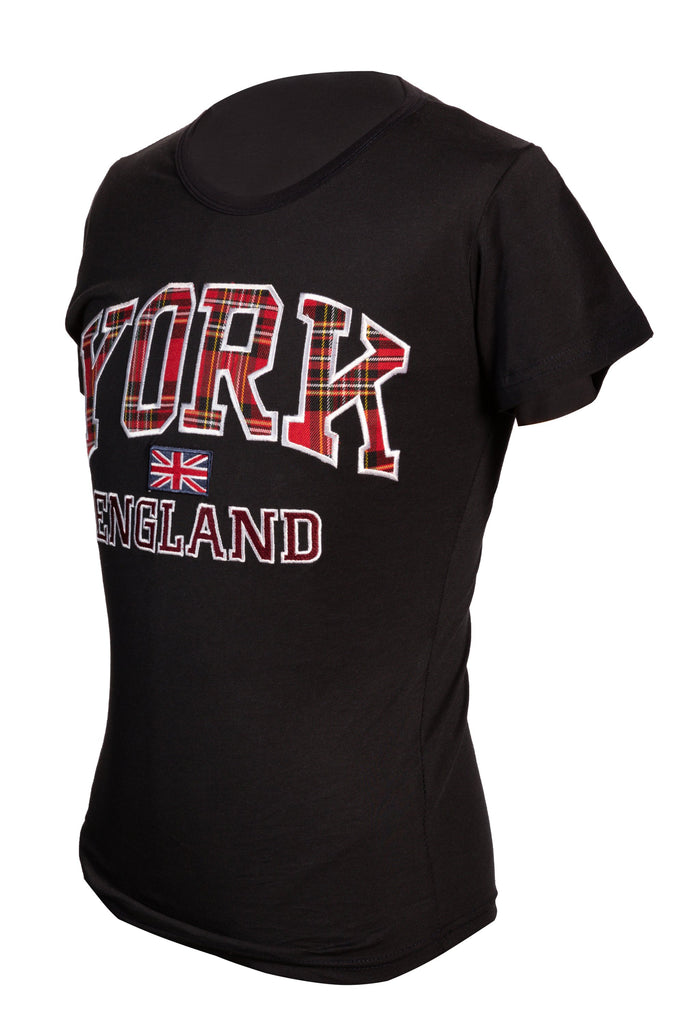 T-Shirt York Embroidered-Black - Pridesouvenirs