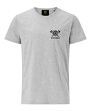 York Viking Embroidered Axe & Shield T-Shirt-Grey