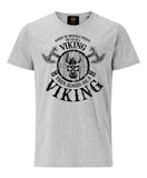 Always Be Viking T-Shirt with Axe and Shield- Grey