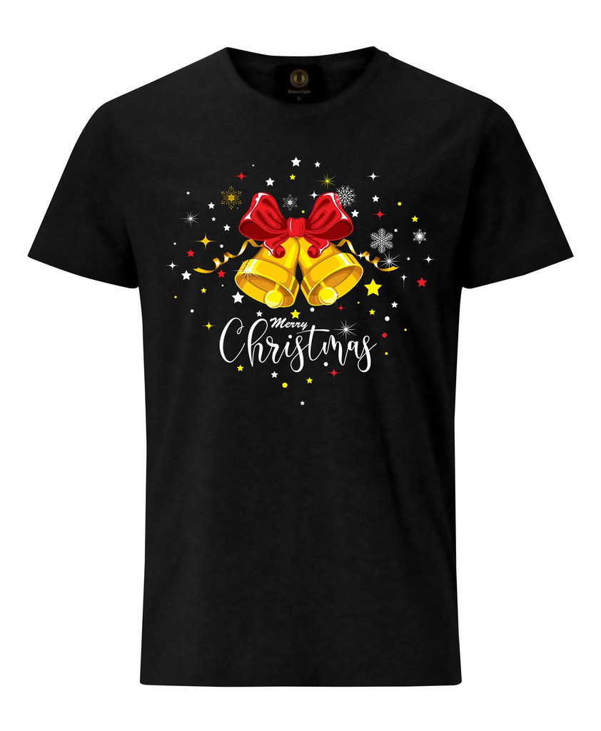 Christmas Bells Black T-Shirt | Christmas T-Shirt | X-mas Tshirt