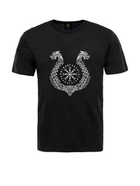 Aegishjalmur Helm Of Awe T-shirt- Black -Britishsouvenirs