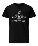 York Viking Wolf Of Odin T-Shirt -Black