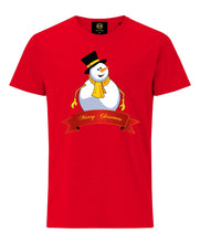 Load image into Gallery viewer, Christmas Snowman Red T-Shirt | christmas tshirt mens