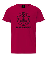 Load image into Gallery viewer, Thor Hammer Printed T-Shirt -Maroon - Britishsouvenirs