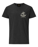 Viking Long Boat Embroidered T-Shirt- Charcoal Melange