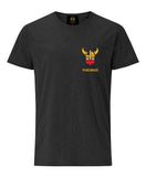York Viking Helmet embroidered T-shirt- Charcoal Melange