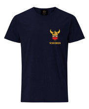 Load image into Gallery viewer, Embroidered Viking Helmet T-Shirt- Navy - Pridesouvenirs