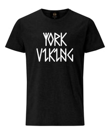 York Viking In Runes Printed T-Shirt- Black - Pridesouvenirs