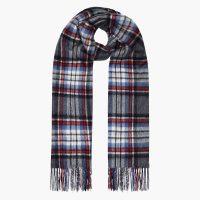 Lambswool Stole - Grey Stewart