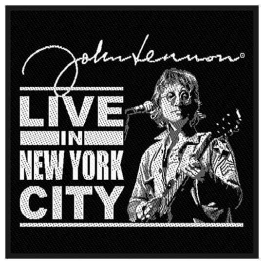 John Lennon Standard Woven Patch: Live in New York City