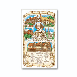 STRATFORD UPON AVON SCENES TEA TOWEL - Pridesouvenirs