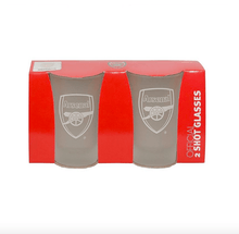 Load image into Gallery viewer, Arsenal Shot Glass Frosted- Pack of 2 - Pridesouvenirs