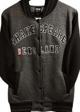 Load image into Gallery viewer, Shakespeare Baseball Jacket Charcoal
