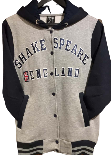 Shakespeare Hooded BaseBall Jacket