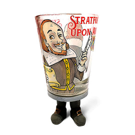Shakespeare Mini Shot Glass With Legs