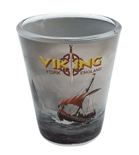 Load image into Gallery viewer, Shot Glass York Viking ship