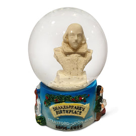Snow Globe Shakespeare Bust -Small
