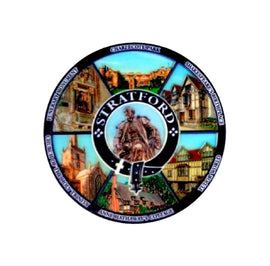 Stratford Landmarks Round Magnet