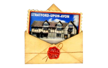 Load image into Gallery viewer, Stratford Upon Avon Birthplace Postcard Wood Magnet
