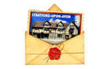 Stratford Upon Avon Birthplace Postcard Wood Magnet