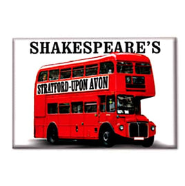 Stratford Upon Avon Bus Tin Plate Magnet - britishsouvenir