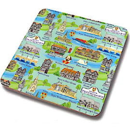 Stratford Upon Avon Icons Coaster - britishsouvenir